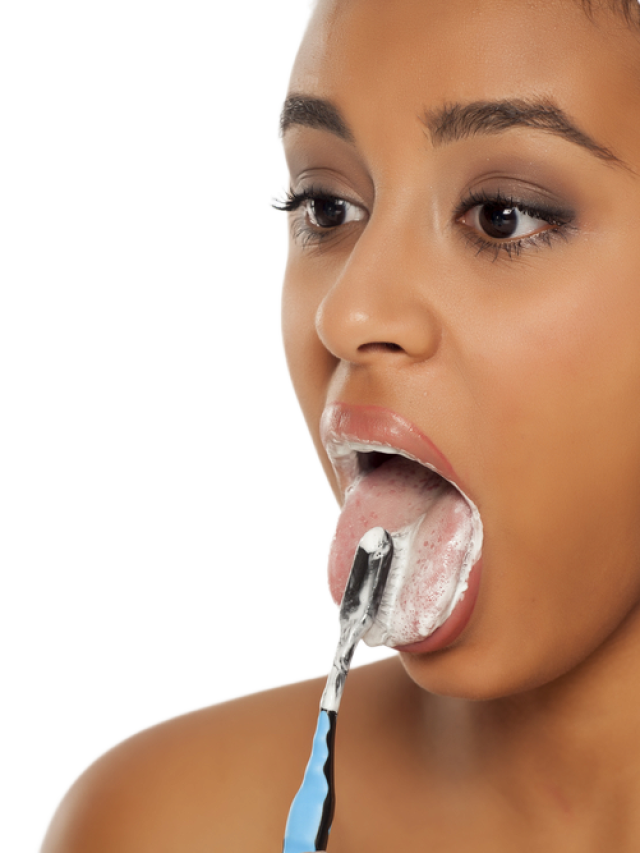 Don’t forget your tongue when it comes to brushing.